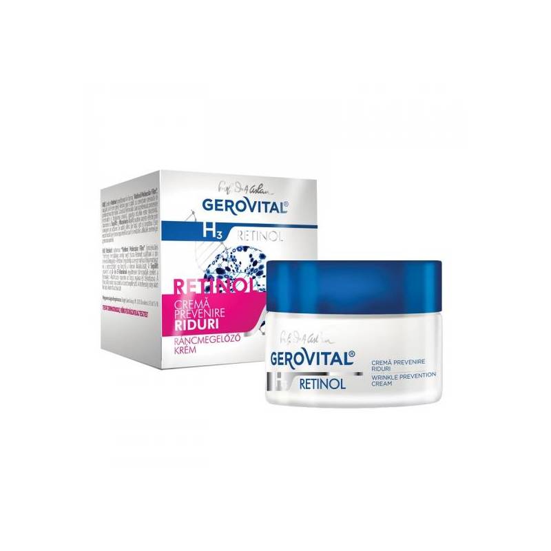 Crema pentru prevenirea ridurilor, 50ml - Gerovital H3 Retinol