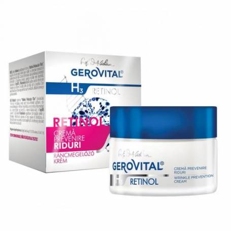 Crema pentru prevenirea ridurilor, 50ml - Gerovital H3 Retinol