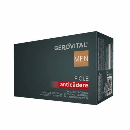 Fiole anticadere tratament intensiv, 10fiole - Gerovital Men