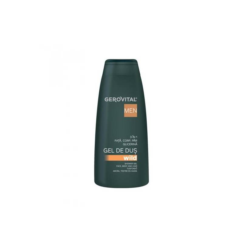 Gel de dus Wild 3 in 1, 400ml - Gerovital Men