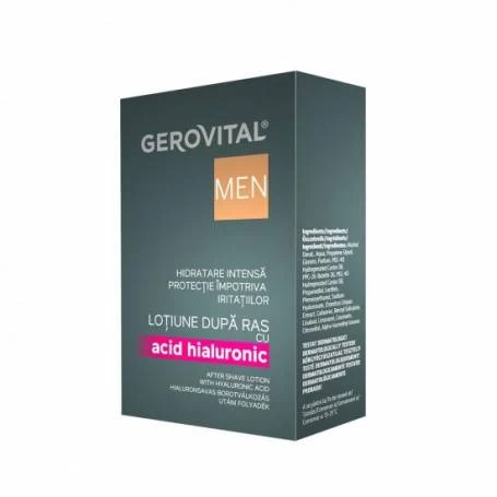Lotiune dupa ras cu acid hialuronic, 100ml - Gerovital Men