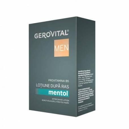 Lotiune dupa ras mentol, 100ml - Gerovital Men