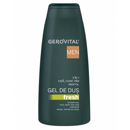 Gel de dus 3 in 1 fresh, 400ml - Gerovital H3 Men