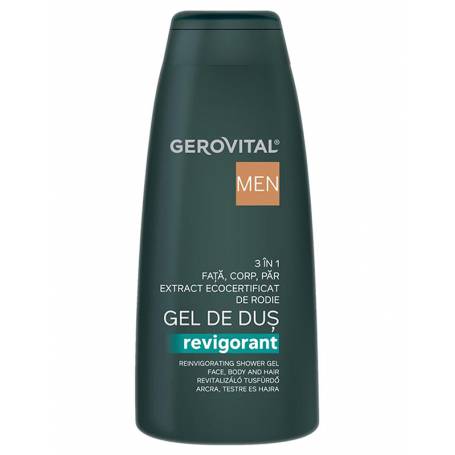 Gel de dush revigorant, 400ml - Gerovital H3 Men