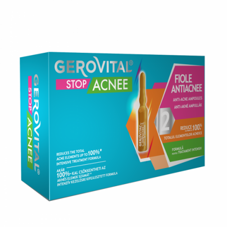 Fiole antiacneice, 10buc - Gerovital Stop Acnee