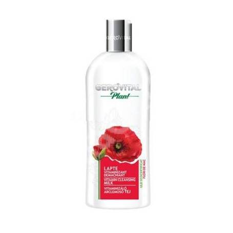 Lapte demachiant hidratant cu flori de mac, 200ml - Gerovital Plant