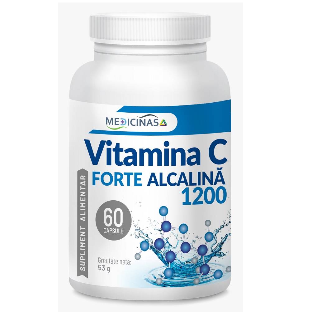 Vitamina c forte alcalina, 60cps - medicinas