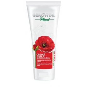 Crema termica anticelulitica cu flori de mac, 200ml - Gerovital Plant