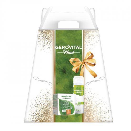 Set Cadou Crema Antirid Nutritiva 50ml Si Deodorant Plant Pure 150ml - Gerovital Plant