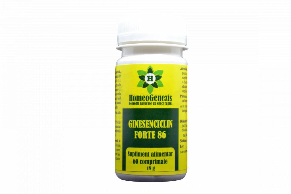 Ginesenciclin forte 86, reglator hormonal si ginecologic, 60cpr homeogenezis