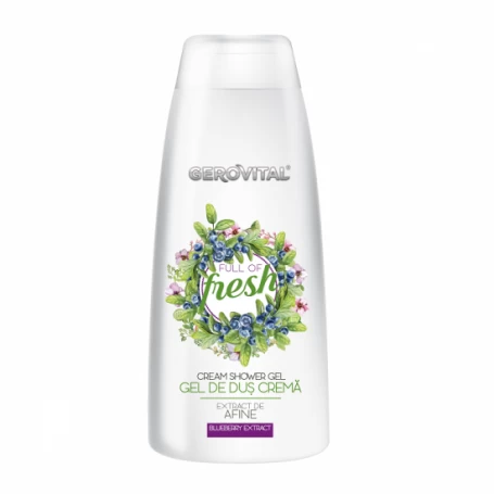 Gel de dus crema cu extract de afine Full of Fresh, 250ml - Gerovital