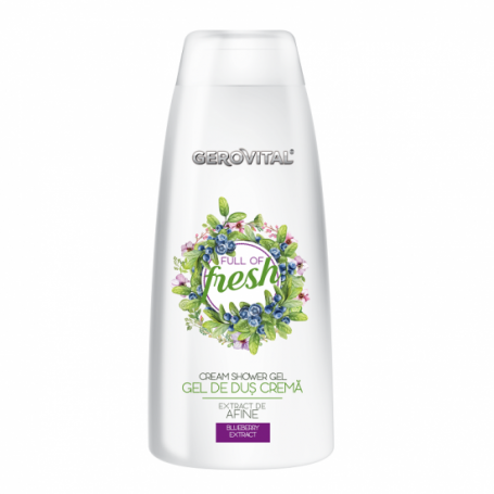 Gel de dus crema cu extract de afine Full of Fresh, 400ml - Gerovital