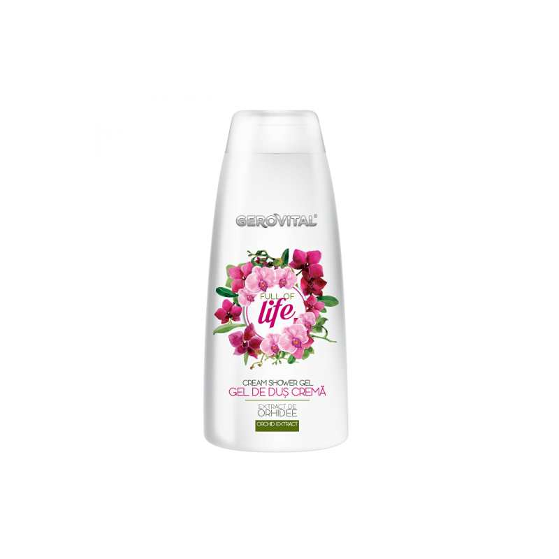 Gel de dus crema cu extract de orhidee Full of Life, 250ml - Gerovital