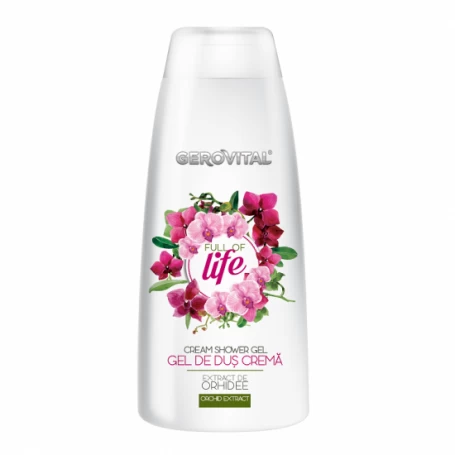 Gel de dus crema cu extract de orhidee Full of Life, 250ml - Gerovital