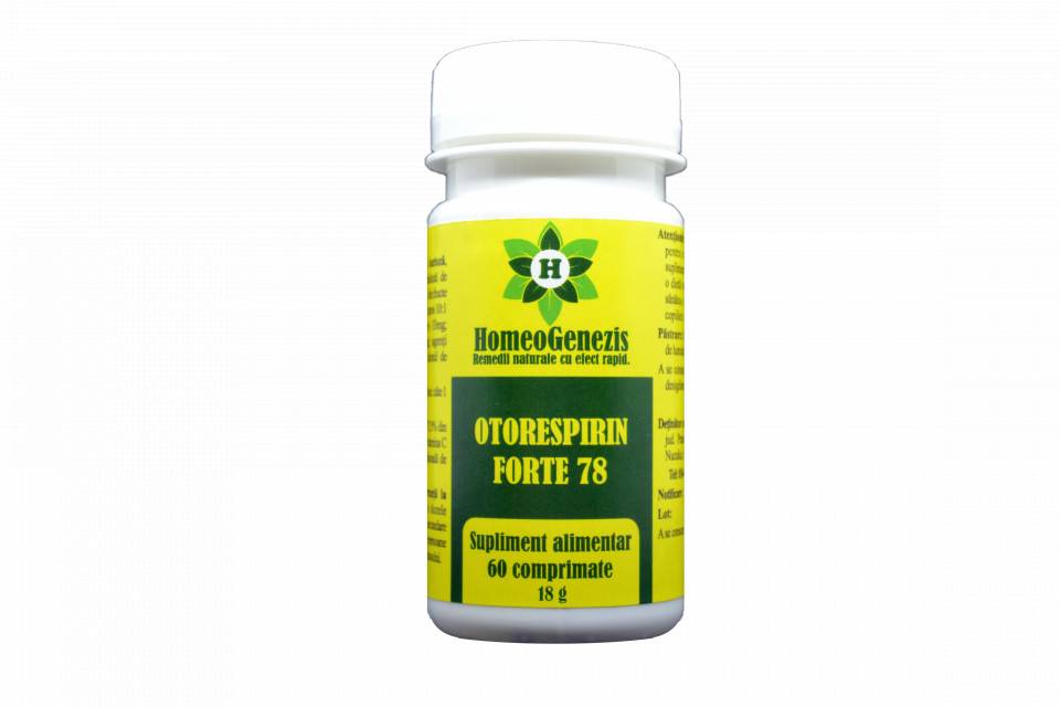 Otorespirin forte 78, 60 comprimate, homeogenezis