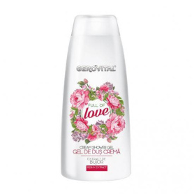 Gel de dus crema cu extract de bujor Full of Love, 250ml - Gerovital