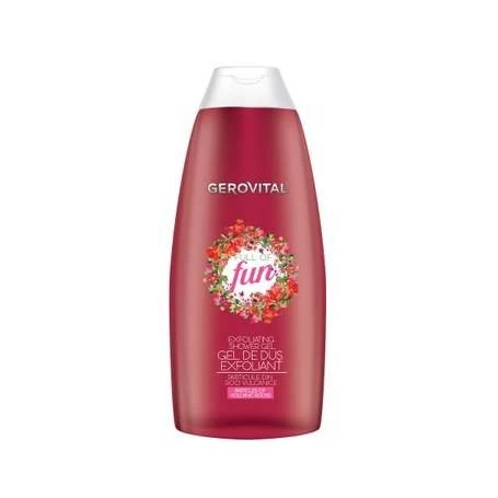 Gel de dus exfoliant cu particule din roci vulcanice Full of Fun, 250ml - Gerovital