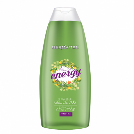 Gel de dus cu extract de ceai verde Full of Energy, 250ml - Gerovital