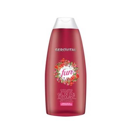 Gel de dus exfoliant cu particule din roci vulcanice Full of Fun, 400ml - Gerovital