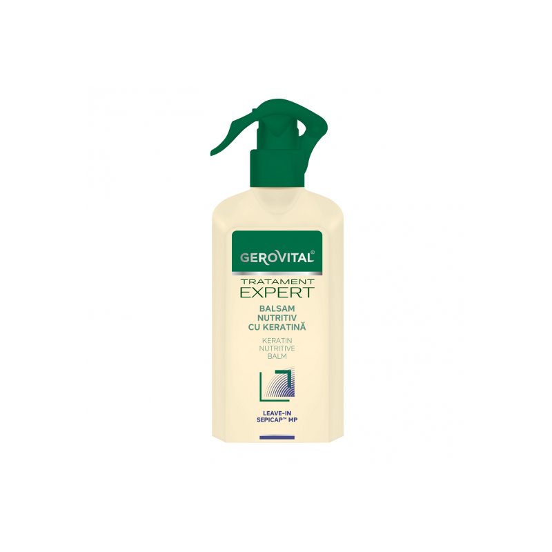 Balsam nutritiv leave-in cu keratina, 150ml - Gerovital Tratament