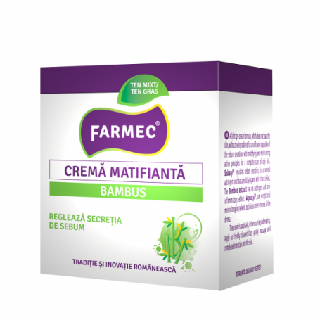 Crema matifianta cu bambus, 50ml - Farmec