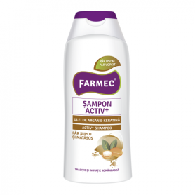 Sampon activ cu ulei de argan si keratina, 200ml - Farmec