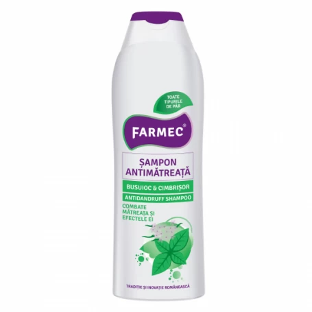 Sampon antimatreata cu busuioc si cimbrisor, 400ml - Farmec