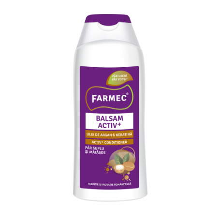 Balsam activ cu ulei de argan si keratina, 200ml - Farmec