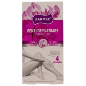 Benzi Depilatoare pentru Corp cu Orhidee, 14buc - Farmec