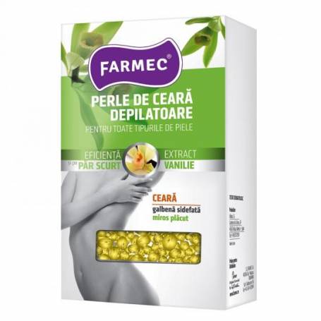 Perle de ceara depilatoare cu extract de vanilie, 250ml - Farmec