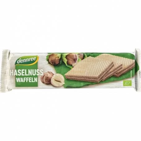 Napolitane cu crema de alune de padure, eco-bio, 125g - Dennree