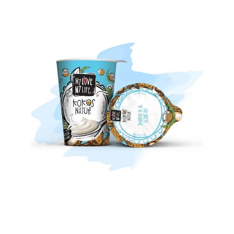 Iaurt din lapte de cocos natur, 400g - MY LOVE MY LIFE
