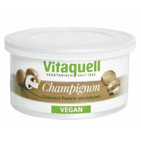 Pate vegetal, cu ciuperci picant, eco-bio, 125g - Vitaquell