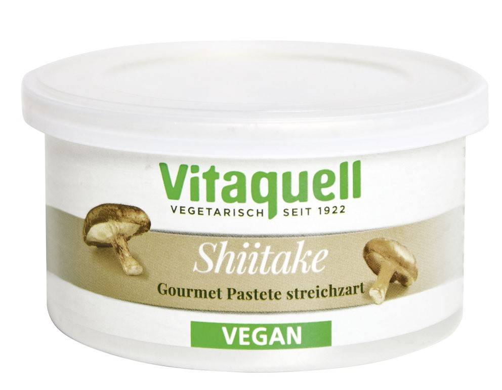 Pate vegetal, cu ciuperci shiitake picant, eco-bio, 125g - vitaquell