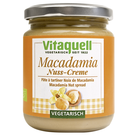 Crema din nuci macadamia, eco-bio, 250g - Vitaquell