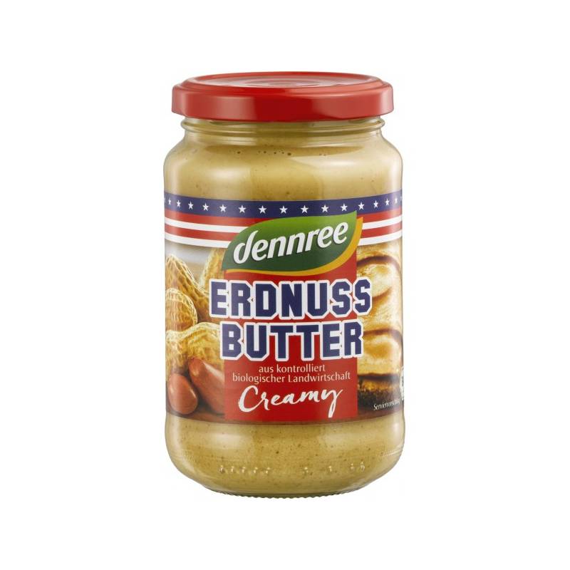 Unt de arahide cremos, eco-bio, 350g - Dennree
