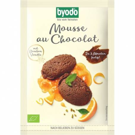 Mix pentru mousse de ciocolata, fara gluten, 36g - Byodo