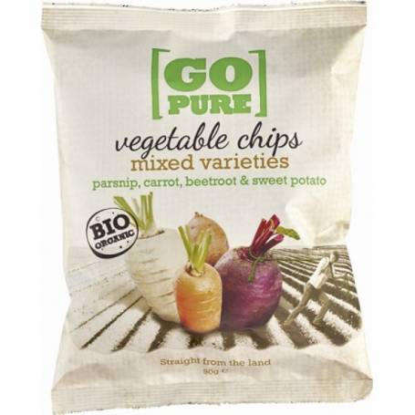Chipsuri din legume, eco-bio, 90g - Go Pure