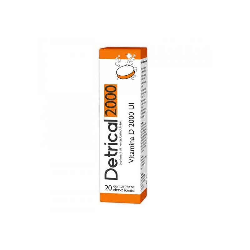 Detrical D3, 2000 UI, 20cpr - ZDROVIT