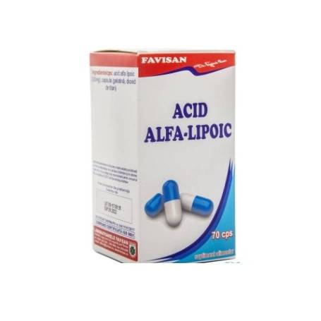 ACID ALFA LIPOIC 70cps, Favisan