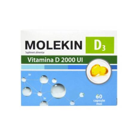 Molekin vitamina D3 2000 UI, 60cps - ZDROVIT