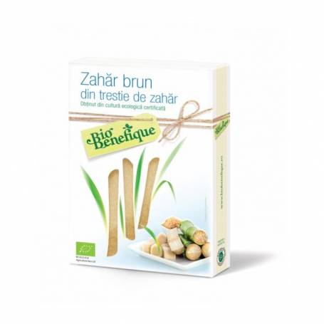 Zahar brun din trestie de zahar, eco-bio, 400g - SLY NUTRITIA