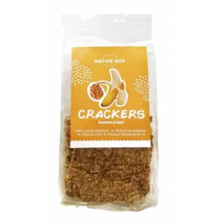 Crackers cu Banane si Nuci, 70g - Unison