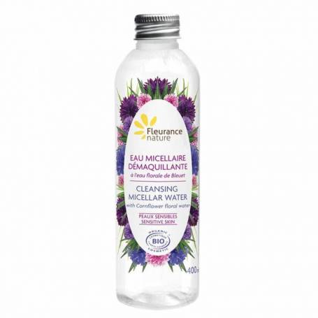 Apa micelara cu apa florala de albastrele, 400ml - Fleurance Nature