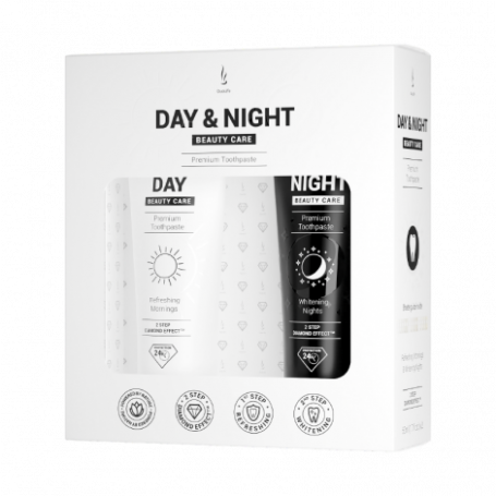 Toothpaste set DuoLife Day and Night Beauty Care, 2x50ml - DuoLife