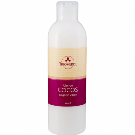 Ulei de Cocos virgin, 200ml - Trio Verde