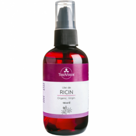 Ulei de Ricin virgin cu vitamina A, 200ml si 100ml - Trio Verde