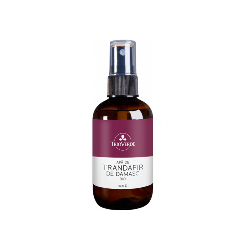 Apa de Trandafir de Damasc spray, 100ml - Trio Verde