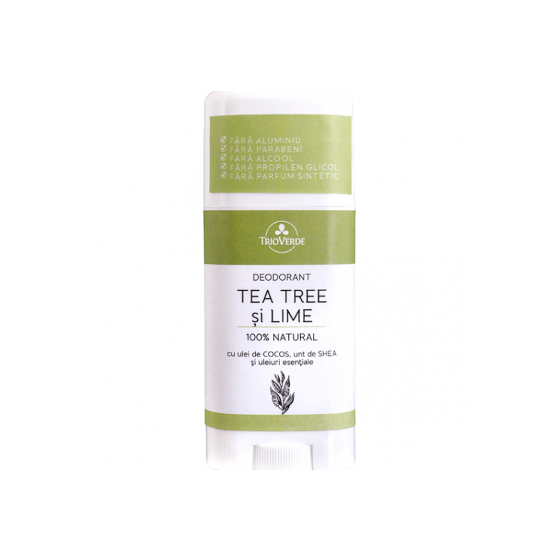 Deodorant cu tea tree si lime, 60g - Trio Verde