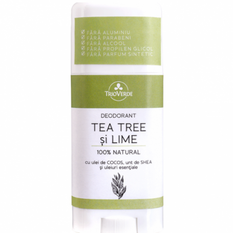 Deodorant cu tea tree si lime, 60g - Trio Verde